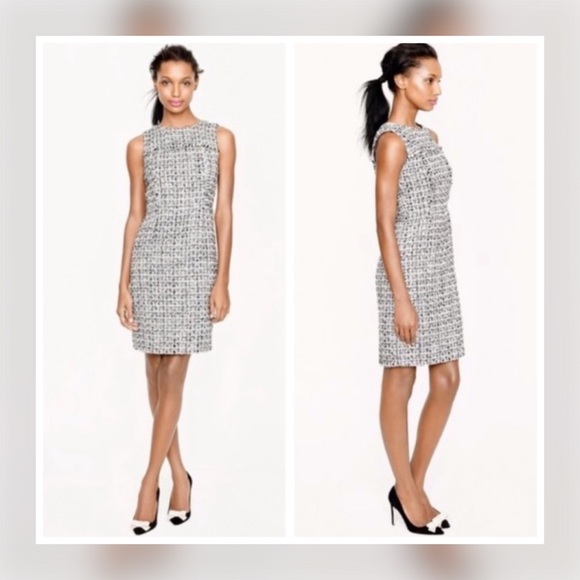 J. Crew Dresses & Skirts - J.crew Noir tweed dress black size 2